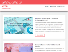 Tablet Screenshot of myobaccountingsoftware.com